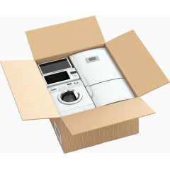纸箱里的家用电器