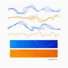 彩色丝带导航条