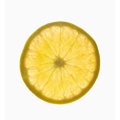 黄色逆光柠檬片