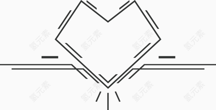 矢量创意设计黑白线条背景图