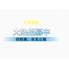 代理加盟火热招募中文案排版