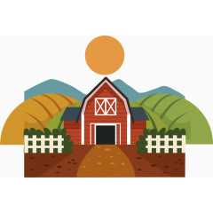 矢量生态自然农场