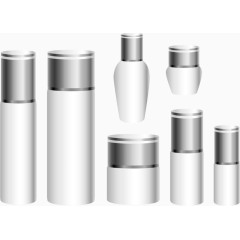 矢量手绘化妆品瓶子