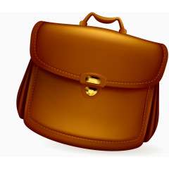 矢量棕色手提包