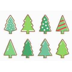 矢量圣诞可爱手绘圣诞树