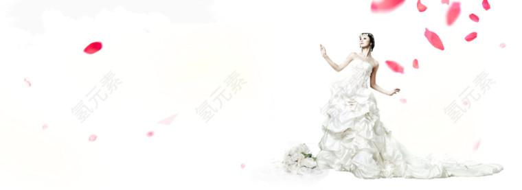 女神 花瓣  梦幻 云朵 海报banner背景