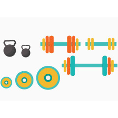 哑铃杠铃运动健身