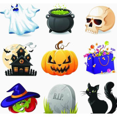 万圣节元素
