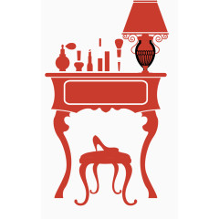 矢量创意化妆台