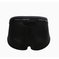 杜嘉班纳白字黑色平角内裤背面