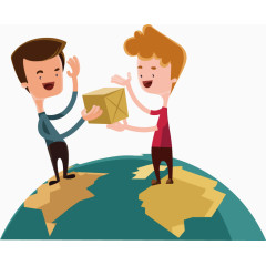 全球快递背景海报