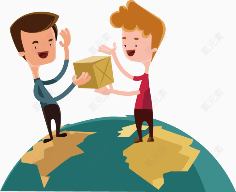 全球快递背景海报