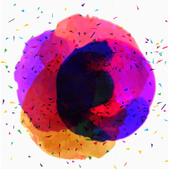 炫彩水彩涂鸦背景