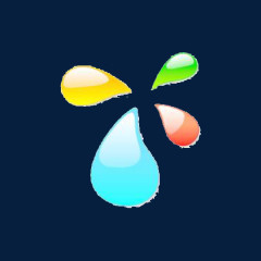彩色水滴