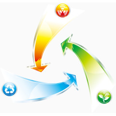 箭头与圆形按钮