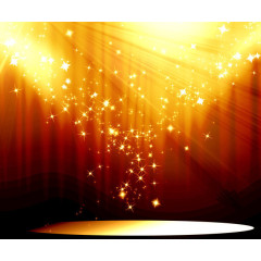 火红金色背景装饰图案