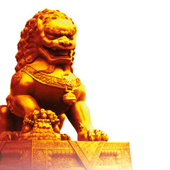 北京天安门前雄狮坐像