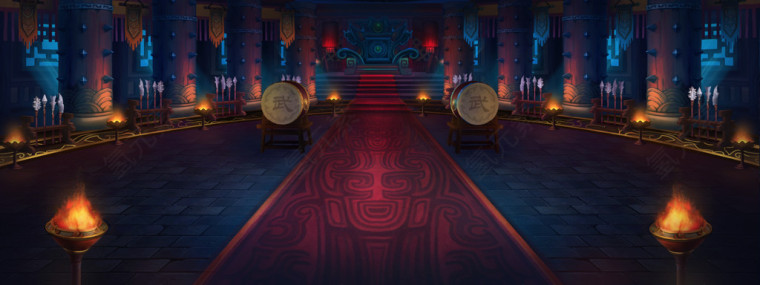 横版游戏场景地图