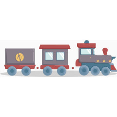 矢量小火车玩具