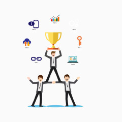 矢量商务成功素材