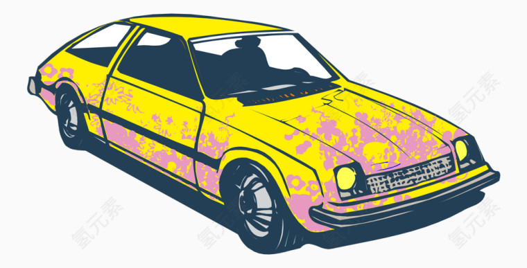 现代时尚卡通汽车