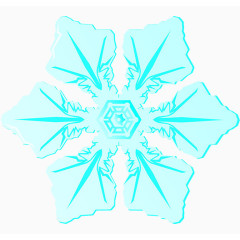 天蓝色雪花