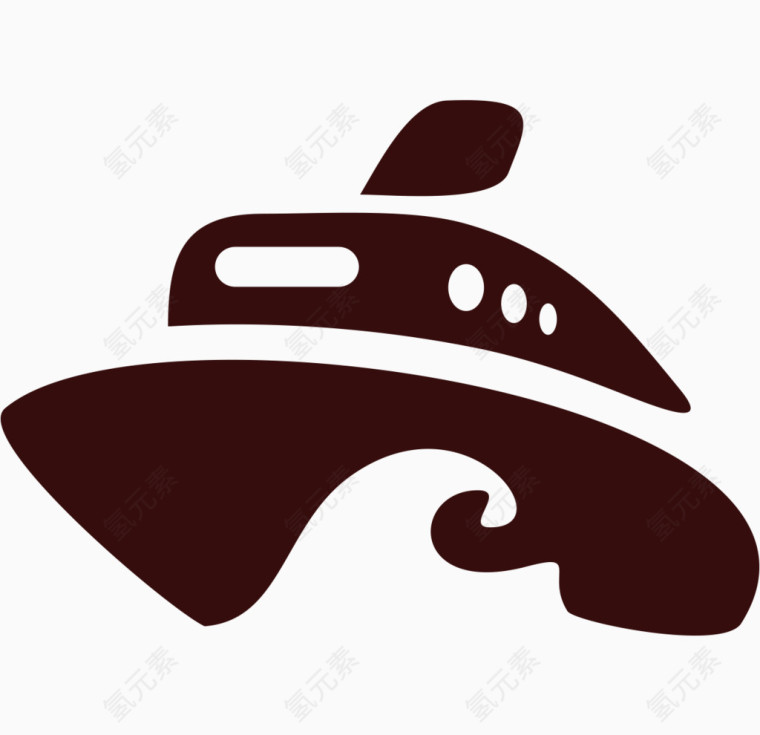 矢量环游世界轮船