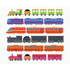 彩色火车