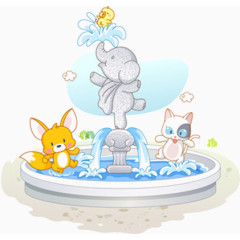 卡通小动物形象设计元素