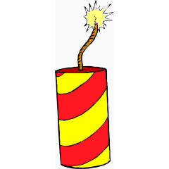 手绘炸开鞭炮线