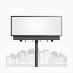 户外广告版 展板 白色背景 矢量图