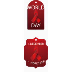 世界艾滋病日标签