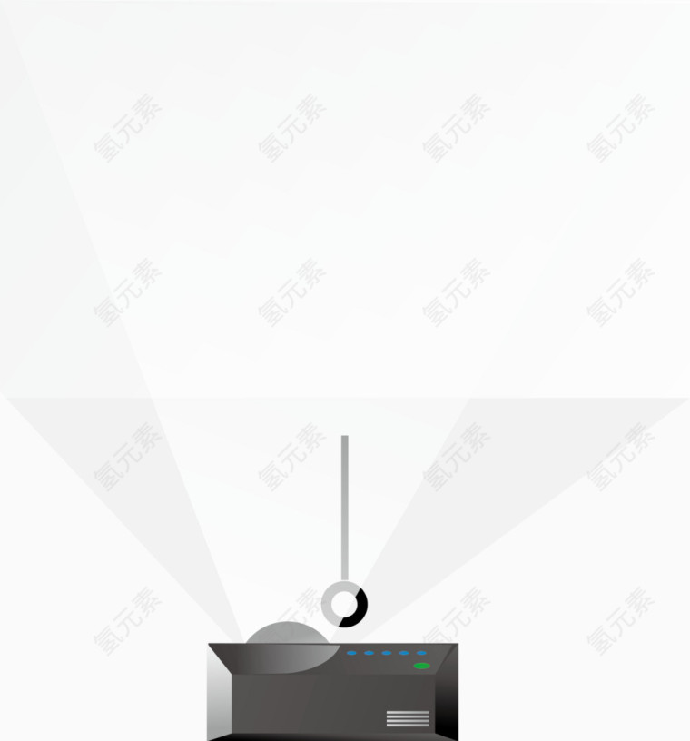 矢量手绘投影仪投影