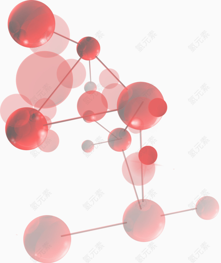 矢量化学分子图案