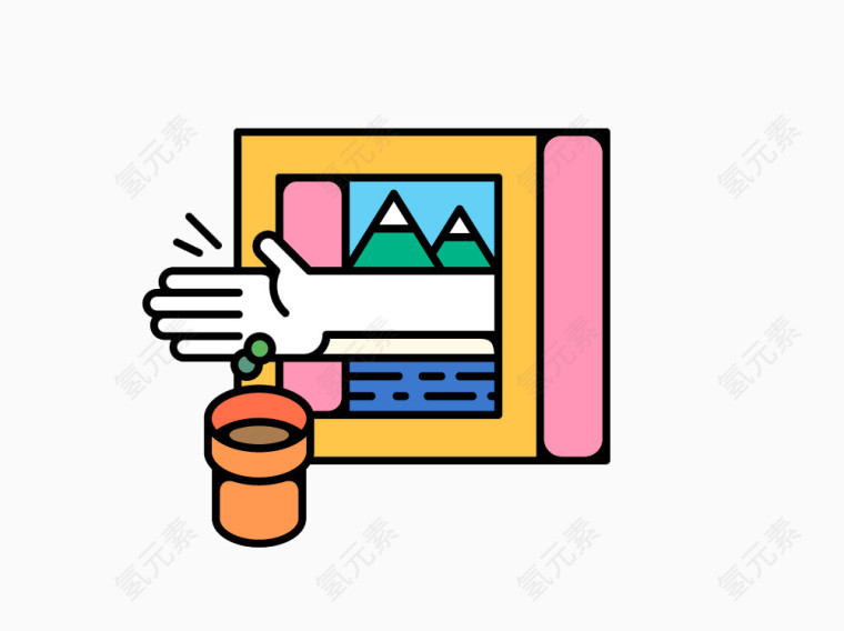 创意扁平照片相框