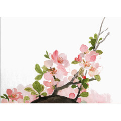 土地上长出的桃花