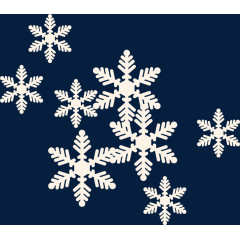 创意雪花傲雪素材