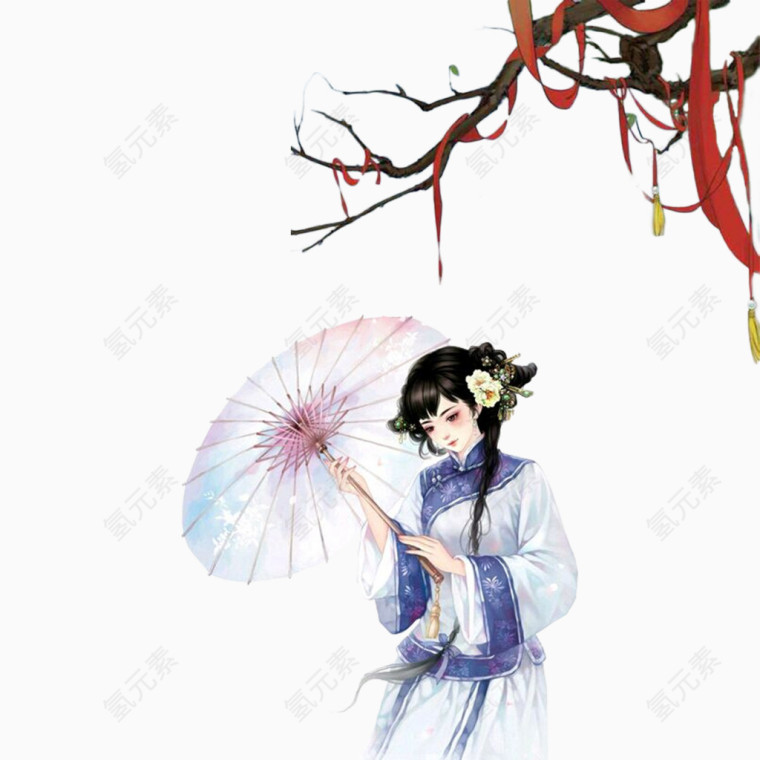 民国旧上海时期官家小姐装扮