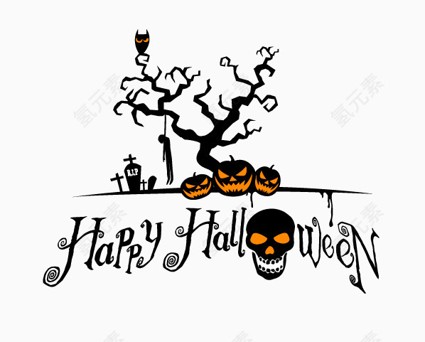 万圣节设计元素