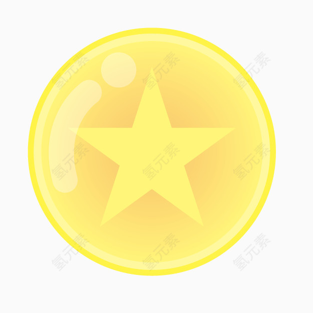 卡通星星气泡