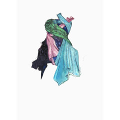 创意拼接设计礼服