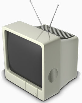 黑白电视机素材