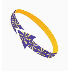 抽象的彩色箭头素材