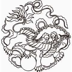 龙戏珠花纹
