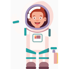 矢量手绘航天员