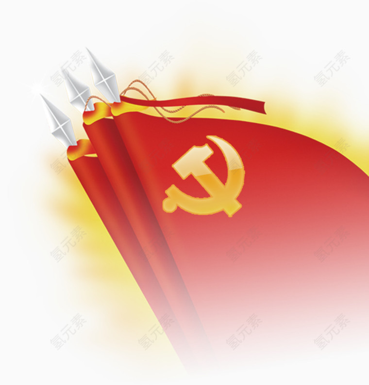 教育红旗元素