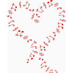 潮流心形矢量图