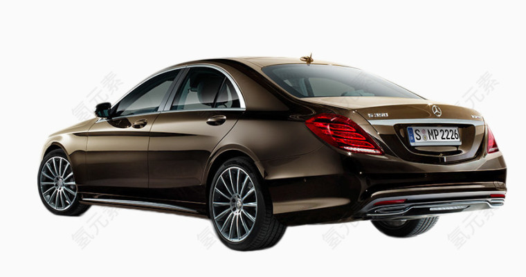 棕色奔驰五座轿车