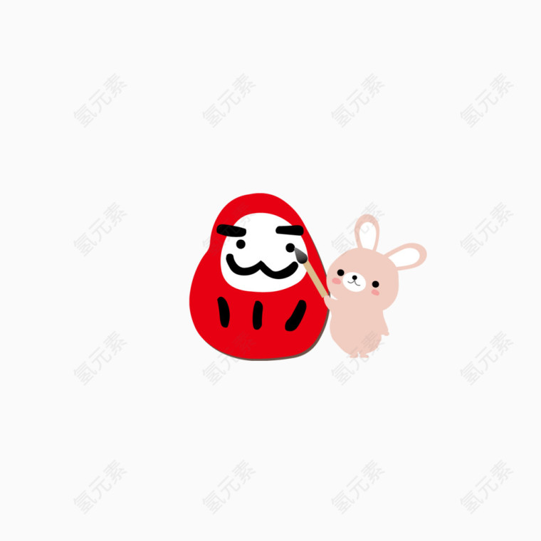 玉兔迎春