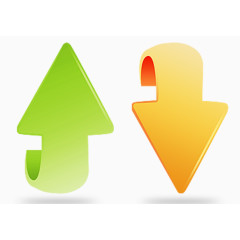 高清立体动感分享箭头